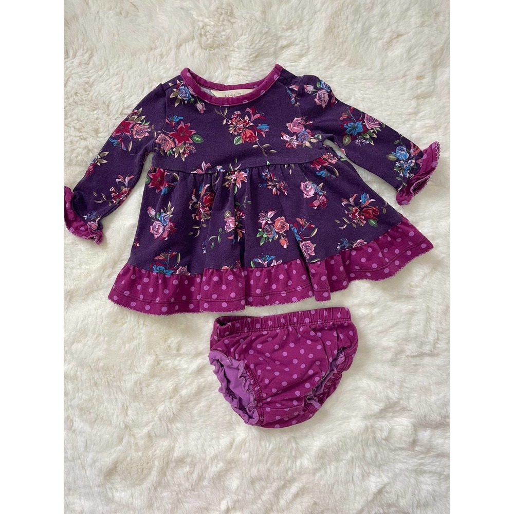 Matilda Jane 0-3M Long Sleeve Dress with Bloomers